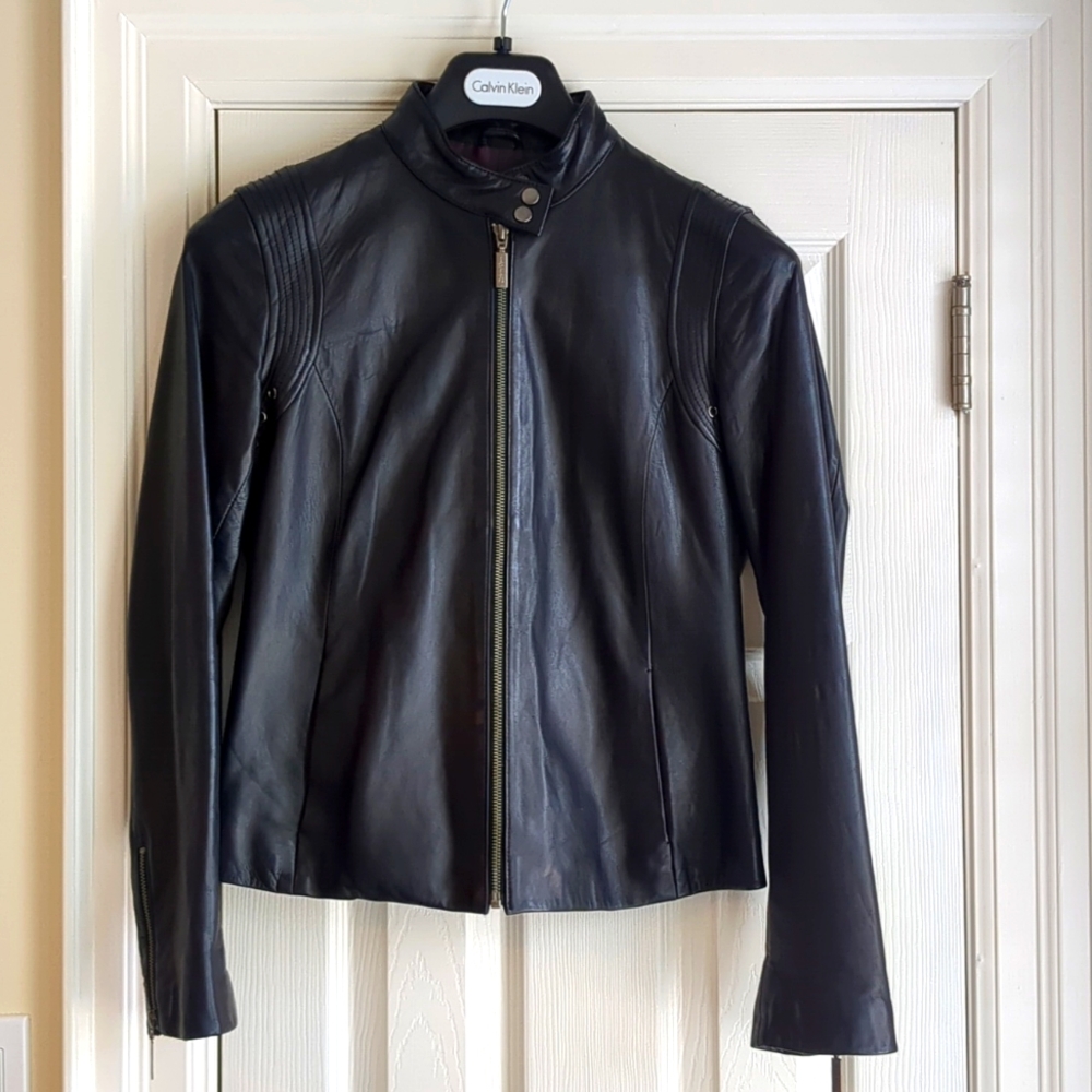 NWOT CK Leather Jacket